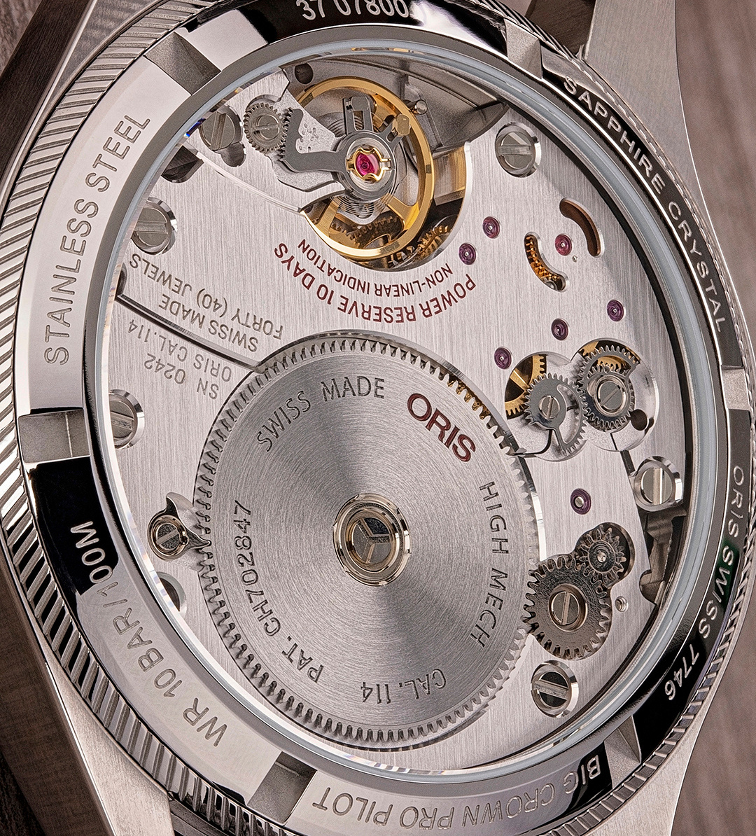 ORIS PROPILOT Мужские швейцарские часы, механический с ручным заводом механизм, сталь, 44 мм